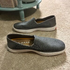 Cole Haan Men's Textured Gray Loafers